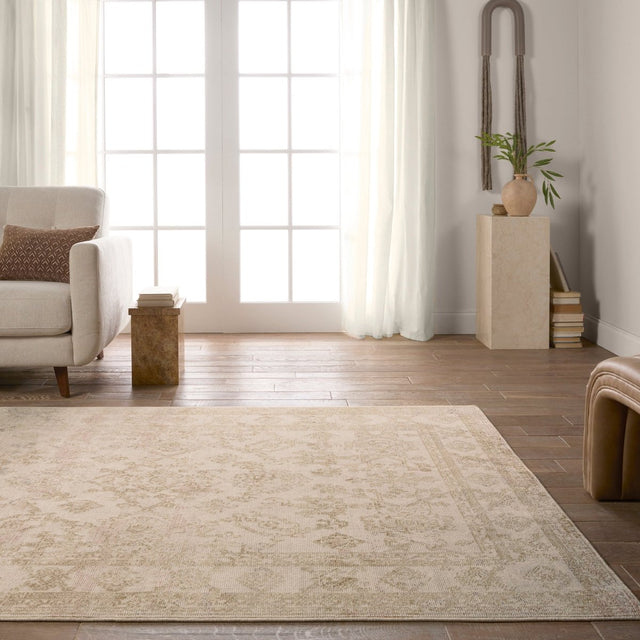 Jaipur Salerno By Label J Salerno Swo23 Gold/Ivory Rug.