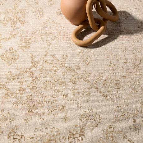 Jaipur Salerno By Label J Salerno Swo23 Gold/Ivory Rug.