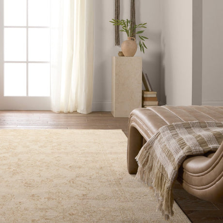 Jaipur Salerno By Label J Salerno Swo23 Gold/Ivory Rug.