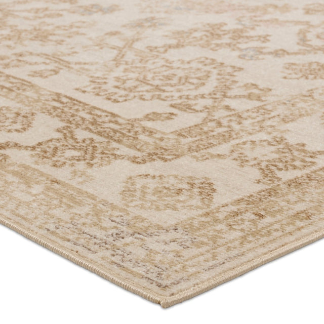 Jaipur Salerno By Label J Salerno Swo23 Gold/Ivory Rug.