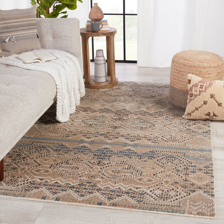Jaipur Sanaa By Nikki Chu Tamari Sbc09 Tan/Blue Rugs.