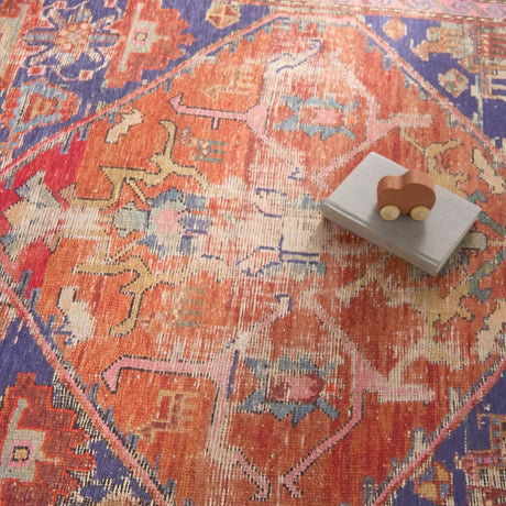 Jaipur Sancho By Label J Sancho Gar02 Orange/Purple Rug.