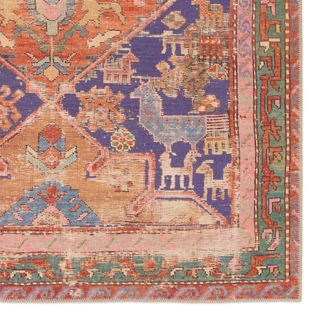 Jaipur Sancho By Label J Sancho Gar02 Orange/Purple Rug.