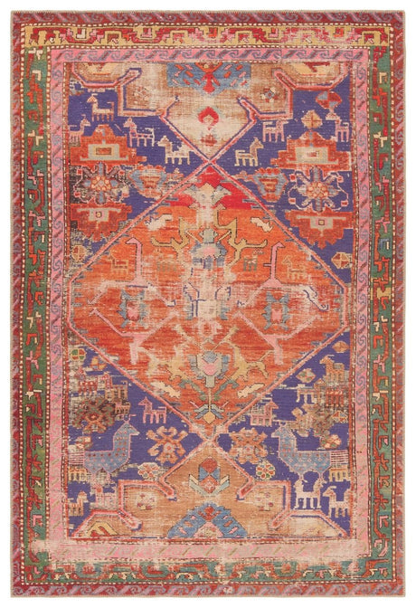 Jaipur Sancho By Label J Sancho Gar02 Orange/Purple Rug.