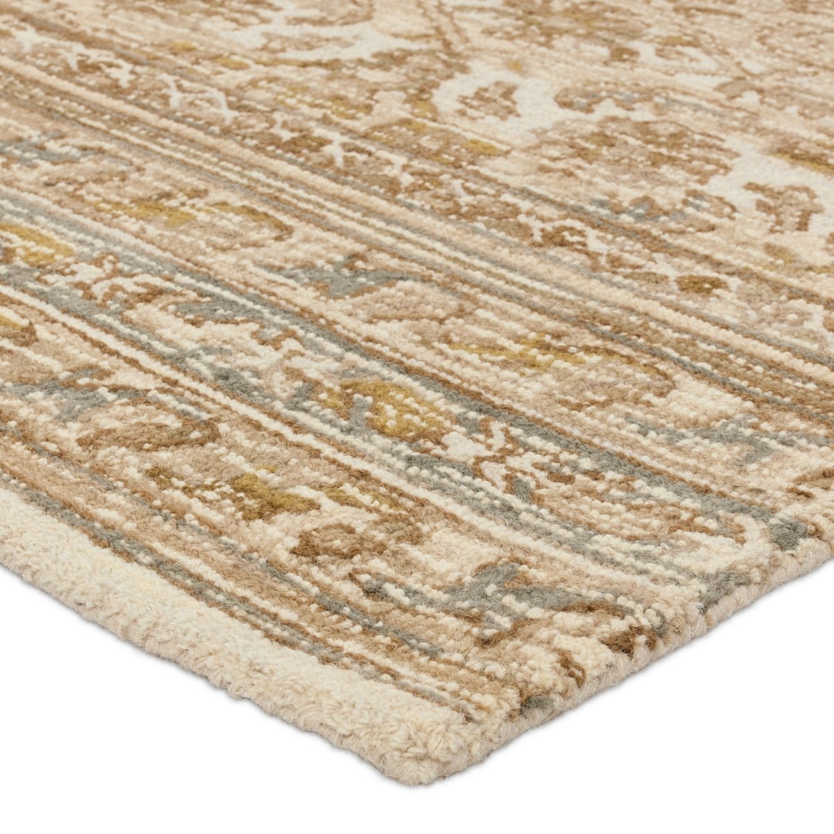 Jaipur Sarang By Label J Sarang Com14 Brown/Gold Rug.