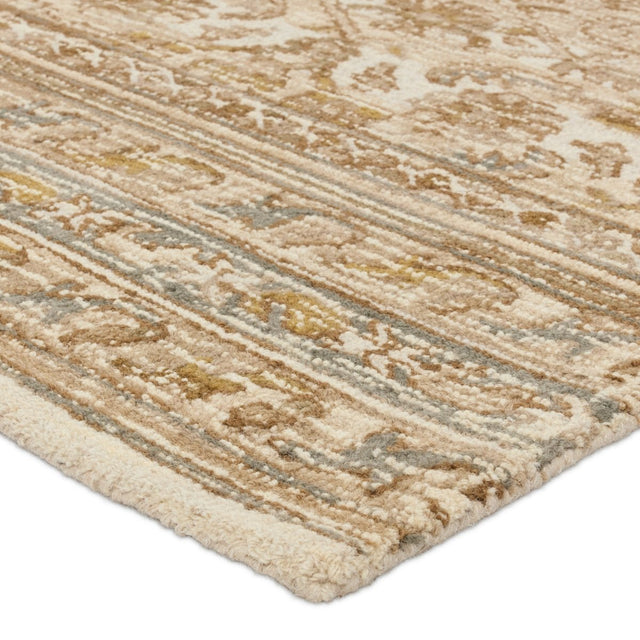 Jaipur Sarang By Label J Sarang Com14 Brown/Gold Rug.