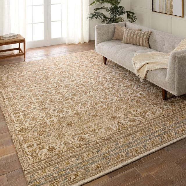 Jaipur Sarang By Label J Sarang Com14 Brown/Gold Rug.