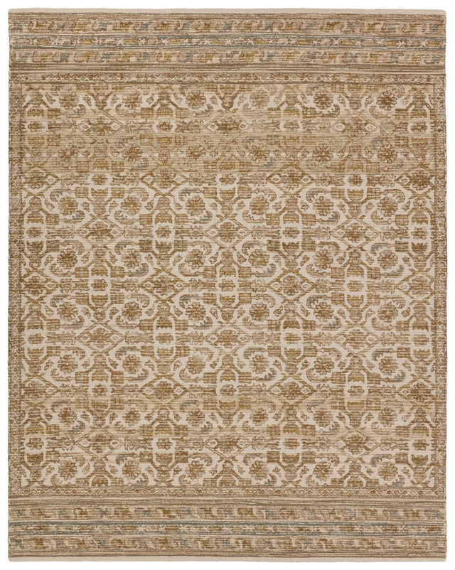 Jaipur Sarang By Label J Sarang Com14 Brown/Gold Rug.