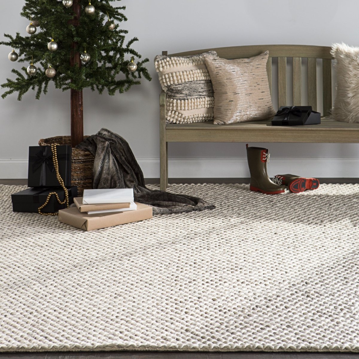 Jaipur Scandinavia Dula Alta Scd05 Gray/White Rug.