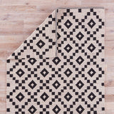 Jaipur Scandinavia Nordic Croix Scn01 Antique White / Ebony Rugs.