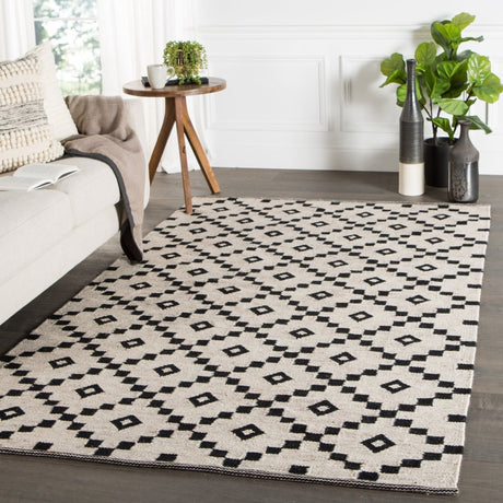 Jaipur Scandinavia Nordic Croix Scn01 Black/White Rug.