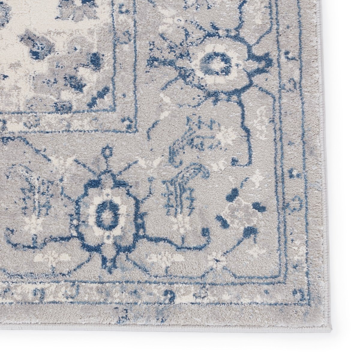 Jaipur Solace Dianella Soc02 Light Gray/Dark Blue Rugs.