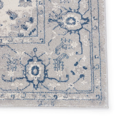 Jaipur Solace Dianella Soc02 Light Gray/Dark Blue Rugs.
