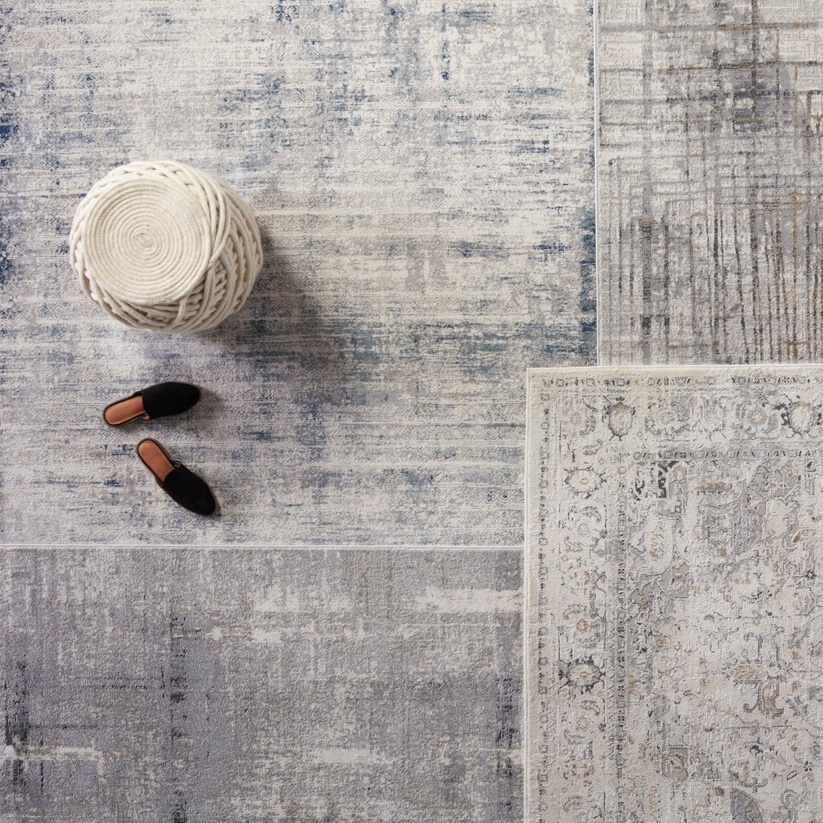 Jaipur Solace Werner Soc03 Gray/Blue Rugs.