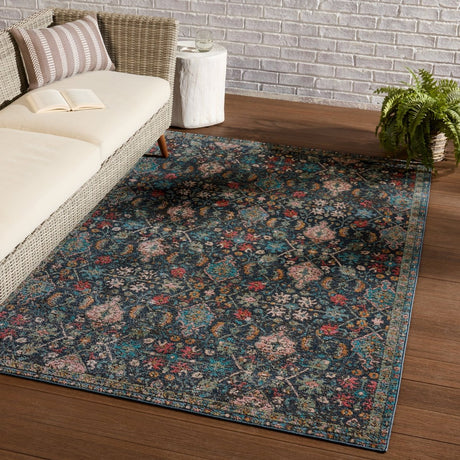 Jaipur Swoon Lisana Swo16 Dark Blue Rug.