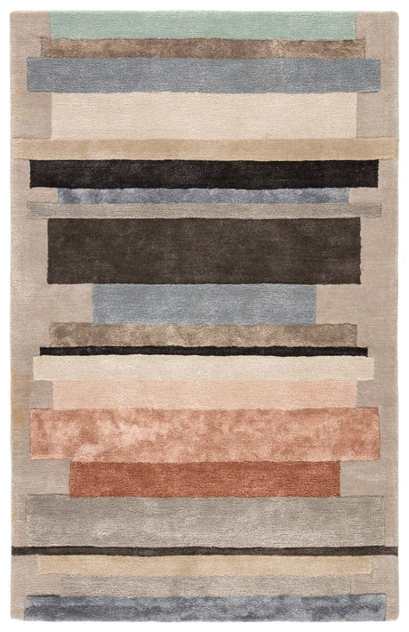 Jaipur Syntax Parallel Syn03 Gray/Pink Rugs.