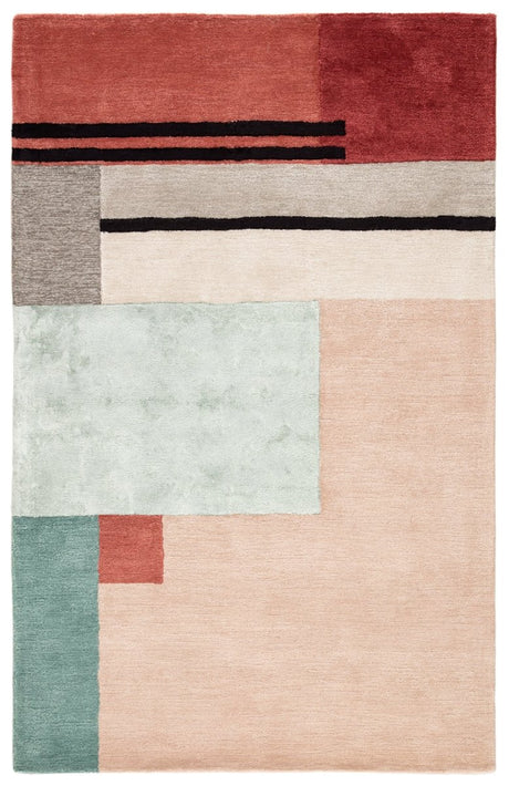 Jaipur Syntax Segment Syn04 Pink/Red Rugs.
