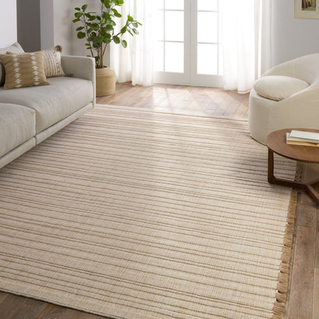 Jaipur Tienne Bandera Tie01 White/Tan/Taupe Rug.