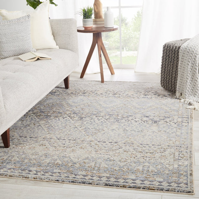 Jaipur Valentia Cashel Vln06 Gray/Dark Blue Rugs.