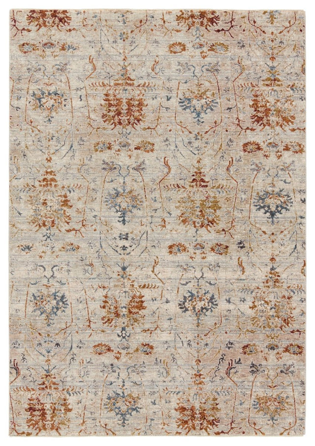 Jaipur Valentia Ozella Vln23 Taupe/Red Rug.