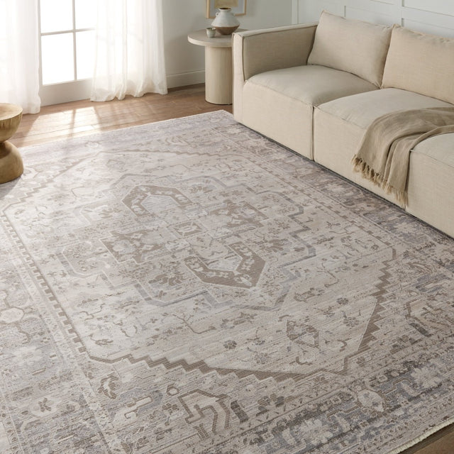 Jaipur Venn By Label J Venn Ebc11 Taupe/Silver Rug.