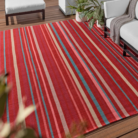 Jaipur Viviana By Label J Viviana Maz04 Red/Blue Rug.