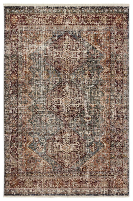 Jaipur Zakaria By Label J Zakaria Zfa16 Red/Blue Rug.