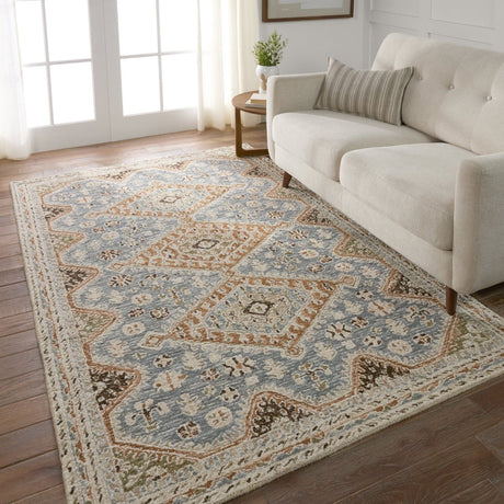 Jaipur Zascha By Label J Zascha Com17 Blue/Brown Rug.