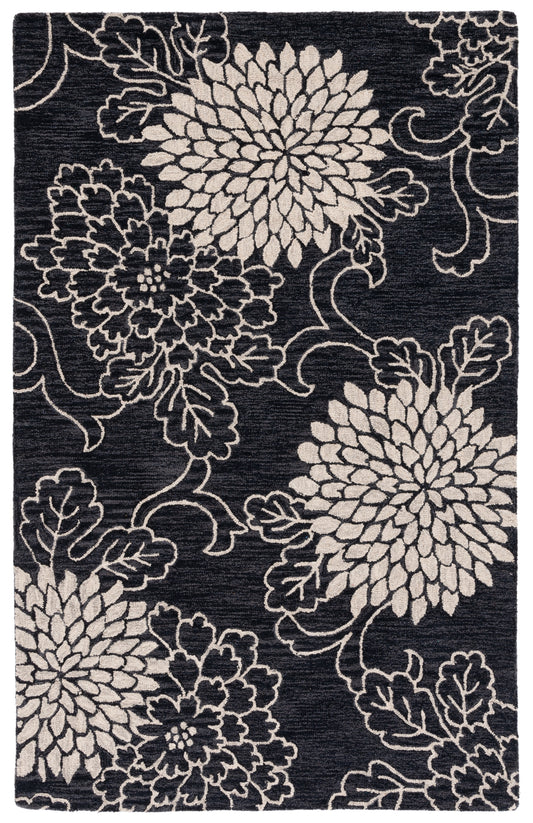 Safavieh Jardin Jar602Z Black/Ivory Area Rug