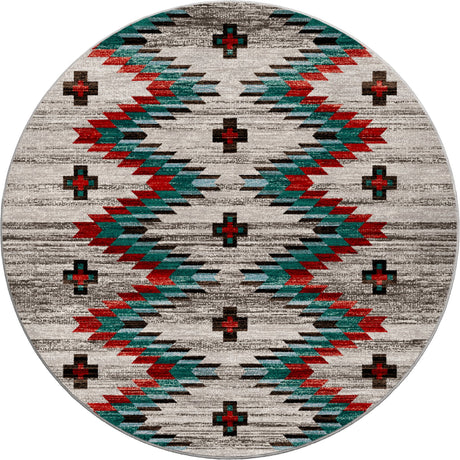 American Dakota Celebration Lively Blue Rug