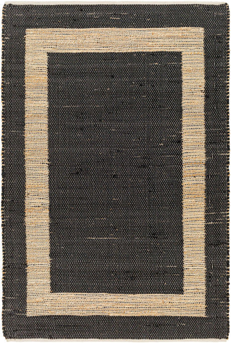 Surya Jean Jea-2302 Black, Tan Rug.