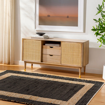 Surya Jean Jea-2302 Black, Tan Area Rug