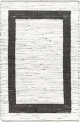 Surya Jean Jea-2303 Ivory, Black Rug.