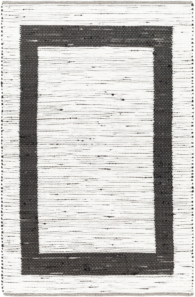 Surya Jean Jea-2303 Ivory, Black Rug.