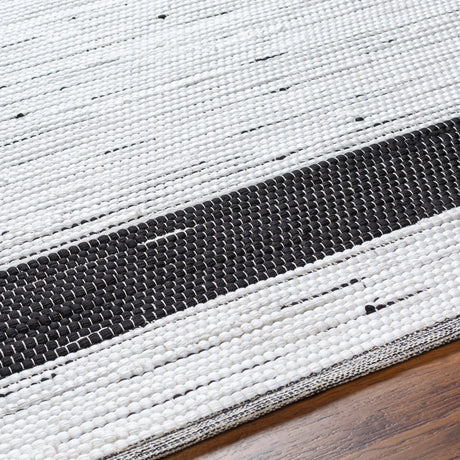 Surya Jean Jea-2303 Ivory, Black Rug.