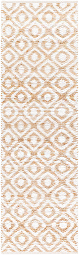 Surya Jean Jea-2305 White, Tan Rug.