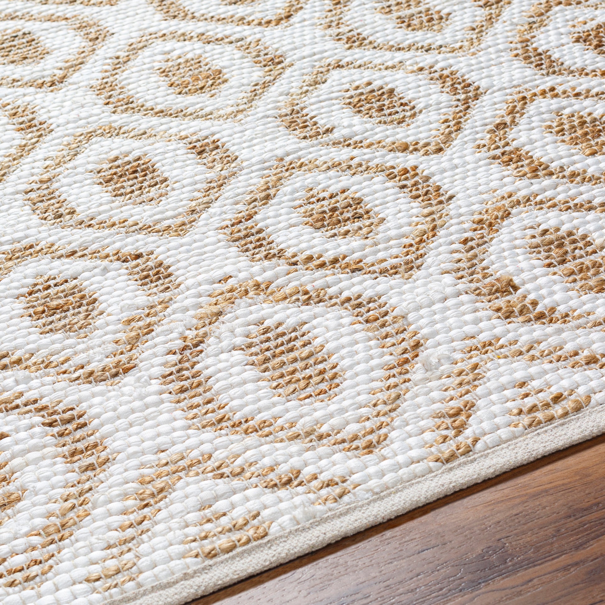 Surya Jean Jea-2305 White, Tan Area Rug