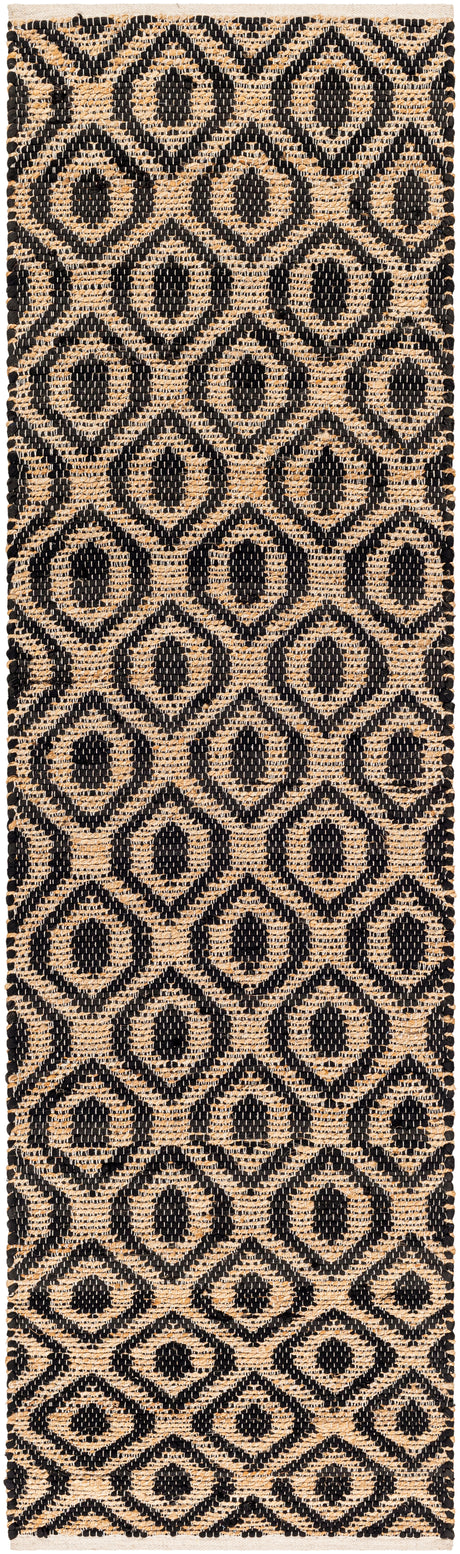 Surya Jean Jea-2306 Black, Tan Rug.