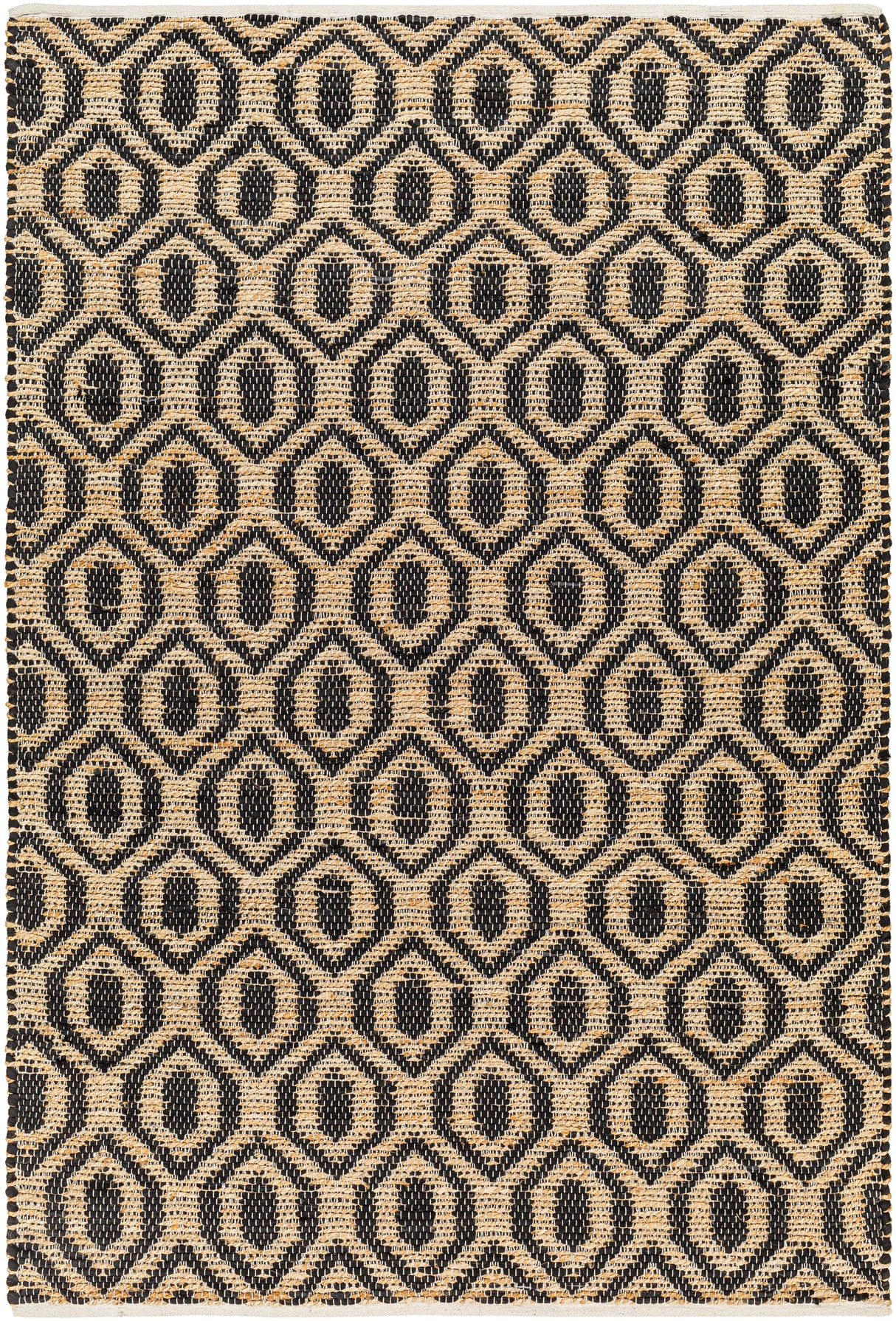 Surya Jean Jea-2306 Black, Tan Rug.