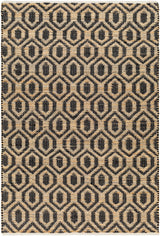 Surya Jean Jea-2306 Black, Tan Rug.