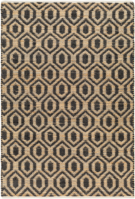 Surya Jean Jea-2306 Black, Tan Rug.
