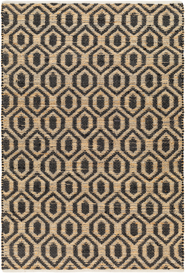 Surya Jean Jea-2306 Black, Tan Rug.