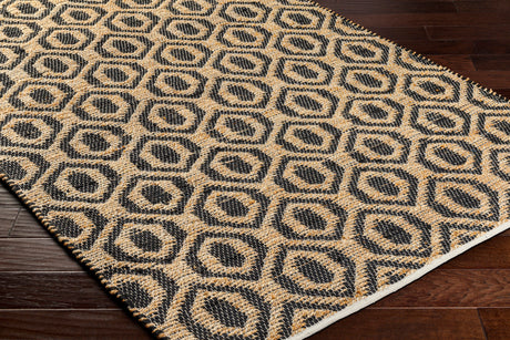 Surya Jean Jea-2306 Black, Tan Rug.