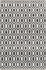 Surya Jean Jea-2307 Ivory, Black Rug.