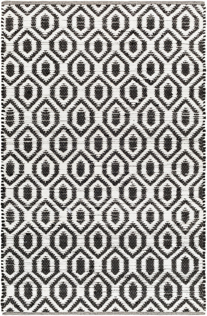 Surya Jean Jea-2307 Ivory, Black Area Rug