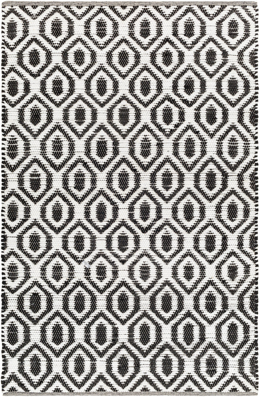 Surya Jean Jea-2307 Ivory, Black Area Rug