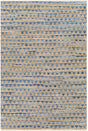 Surya Jean Jea-2308 Tan, Beige, Dark Blue, Blue, Light Blue Rug.