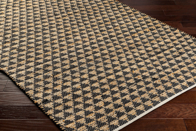 Surya Jean Jea-2310 Black, Tan Rug.