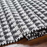 Surya Jean Jea-2311 Ivory, Black Rug.