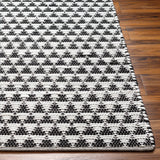 Surya Jean Jea-2311 Ivory, Black Rug.